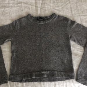 Grey cropped sweater from Brandy Melville